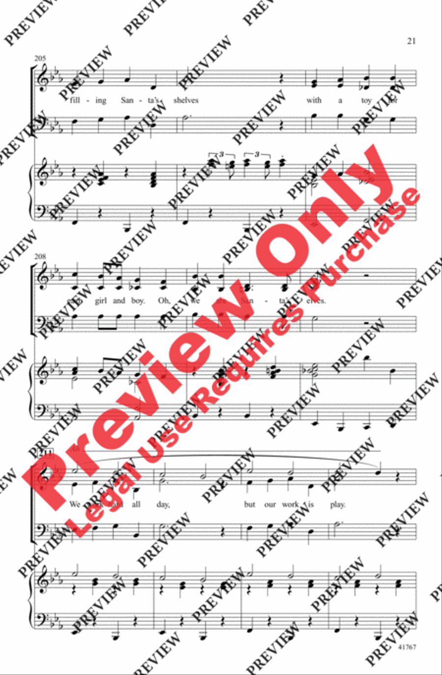 Cartoon Christmas Cartoon Christmas 3-Part scores gallery preview page 21