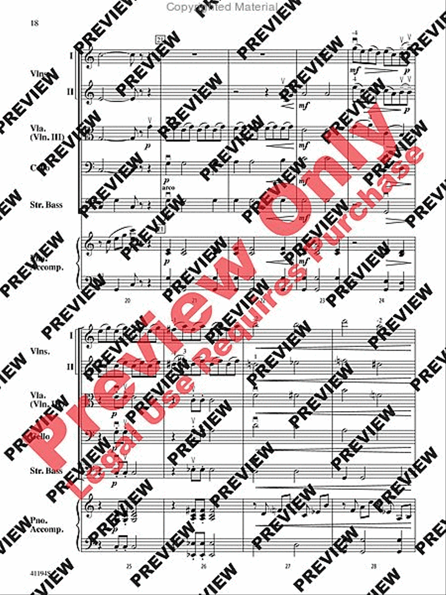 The Wizard of Oz, Suite from String Orchestra scores gallery preview page 19