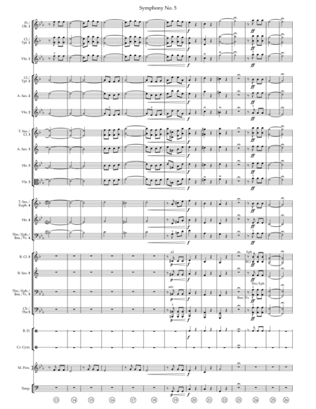 Symphony No. 5 BEETHOVEN (Flexible Instrumentation) image number null
