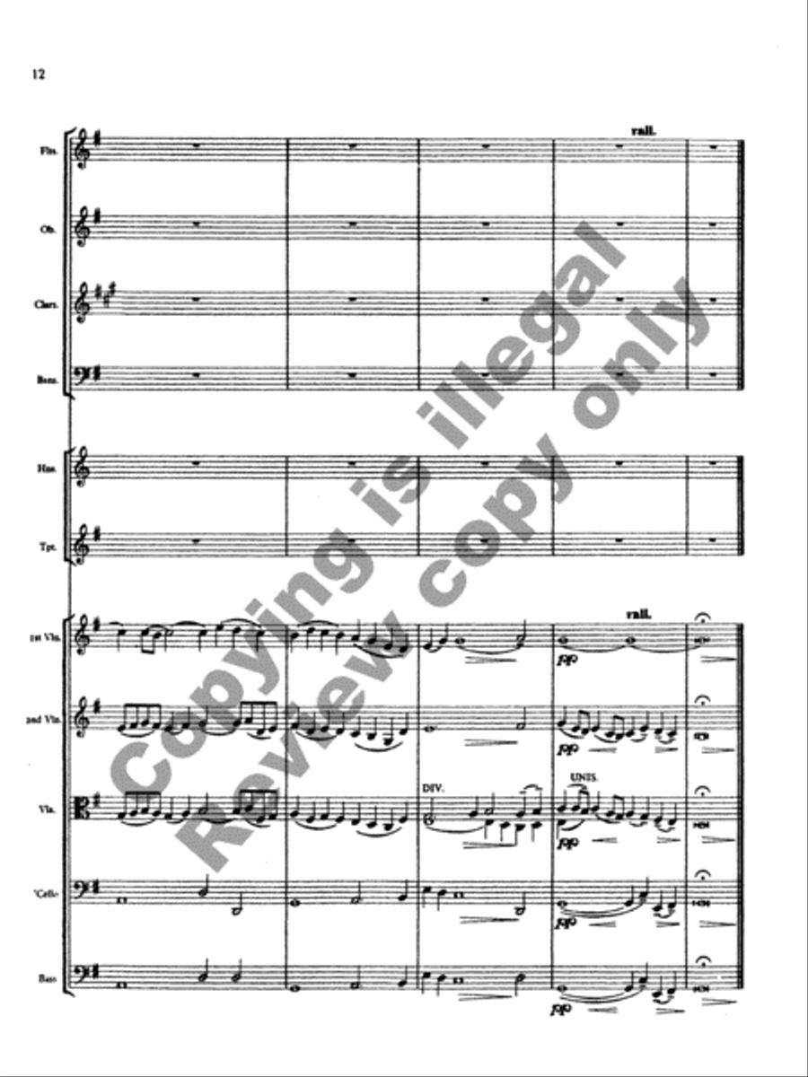 Rhosymedre, Prelude On a Welsh Hymn Tune (Orchestra Set & Score) Full Orchestra scores gallery preview page 9