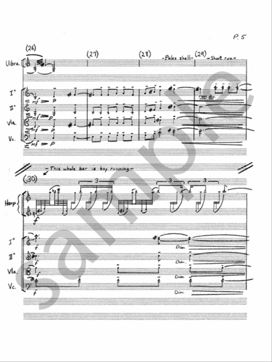 Sea Shadows Sea Shadows Orchestra scores gallery preview page 6