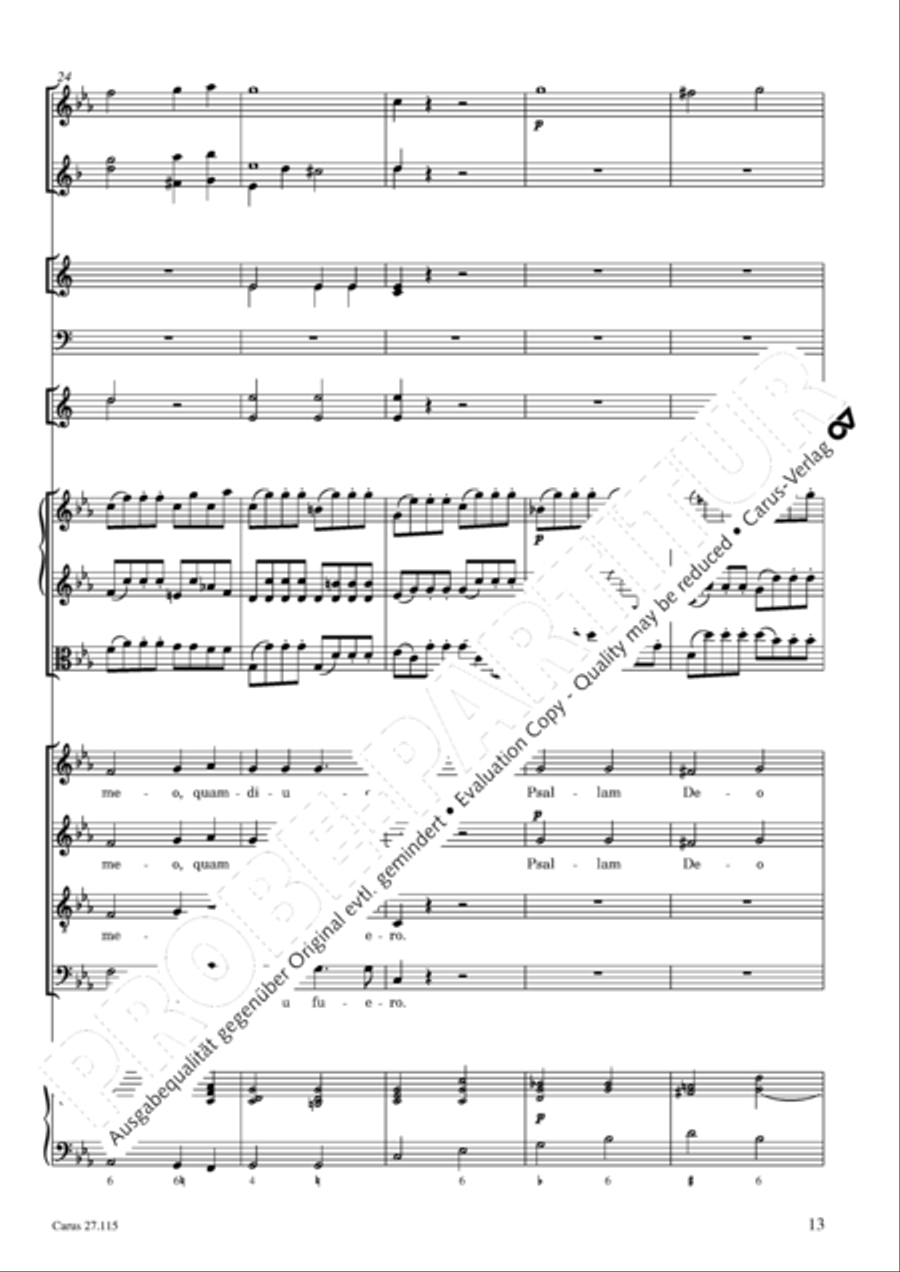 Exaudi, Domine 4-Part scores gallery preview page 14