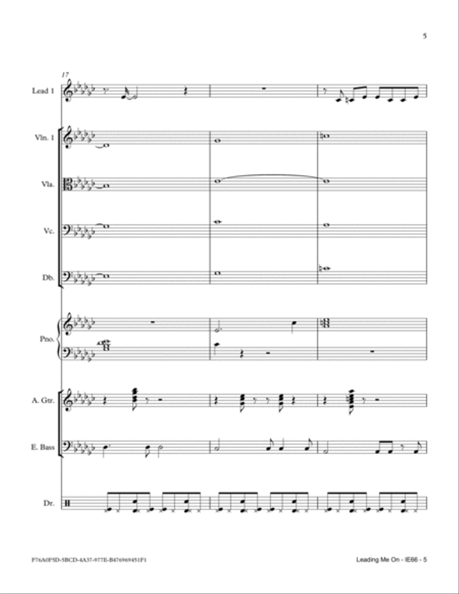Leading Me On Small Ensemble scores gallery preview page 5