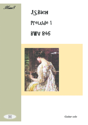 Book cover for Bach for guitar BWV 846 Prelude 1