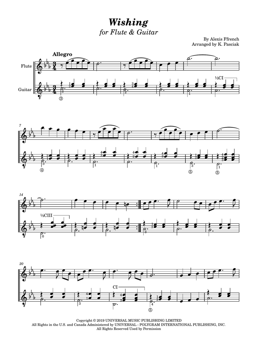 Wishing Flute scores gallery preview page 3