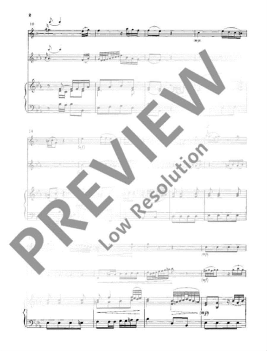 Trio E Flat major Bassoon scores gallery preview page 5