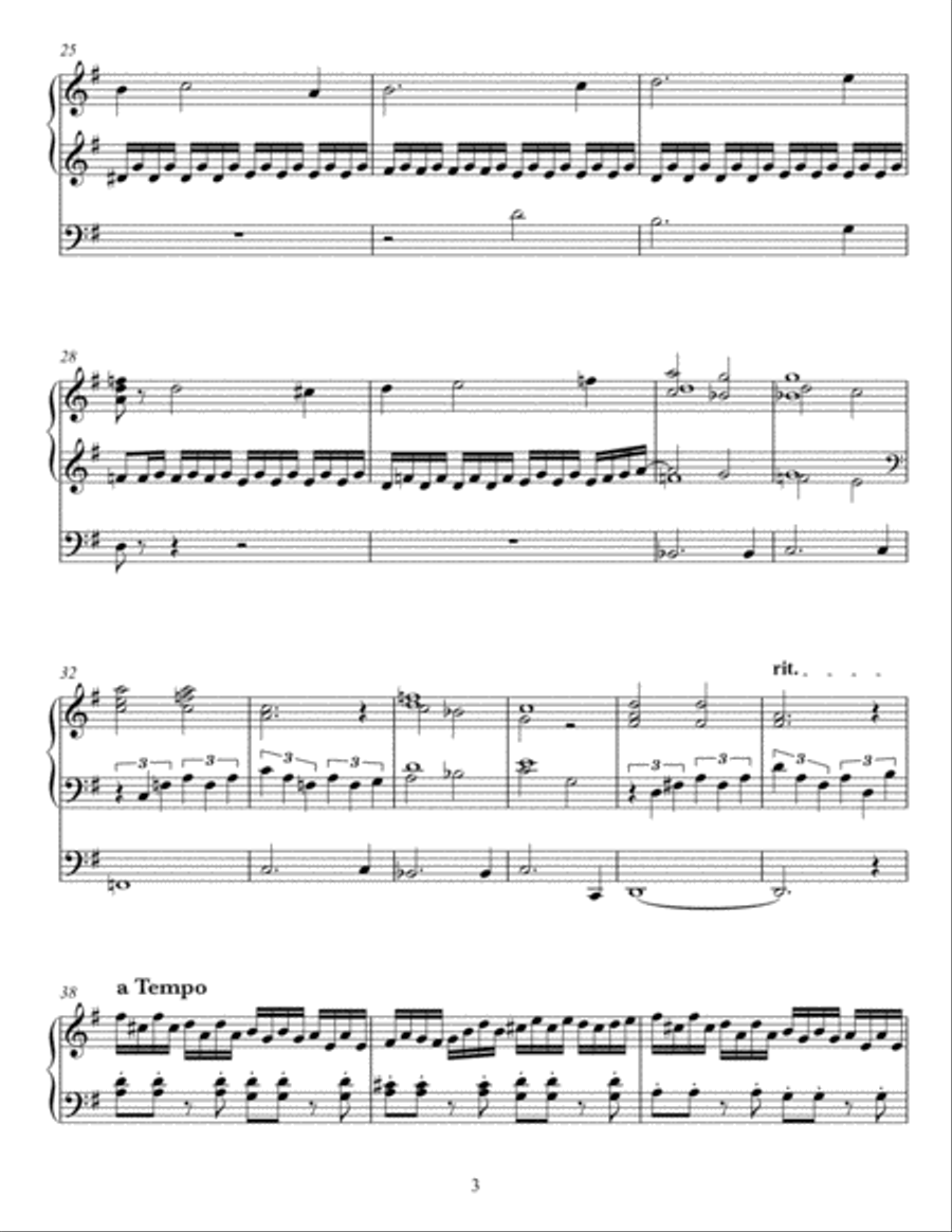 Toccata in the Style of Widor Organ Solo scores gallery preview page 3