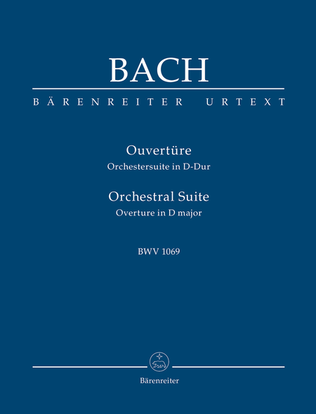 Book cover for Overture (Orchestral Suite) in D major, BWV 1069