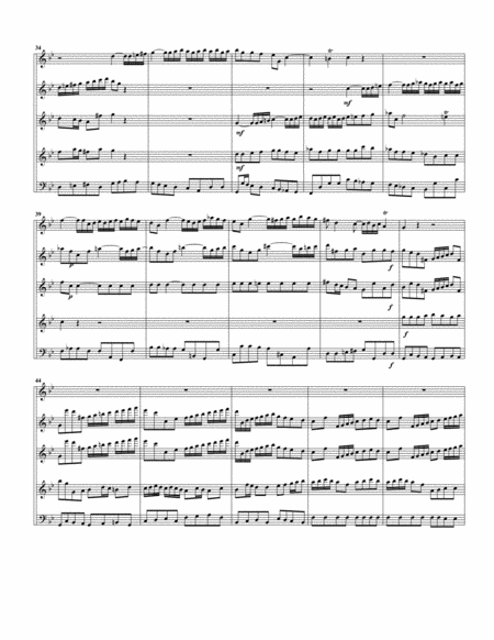 Concerto, Op.7, no.3 (arrangement for 5 recorders)