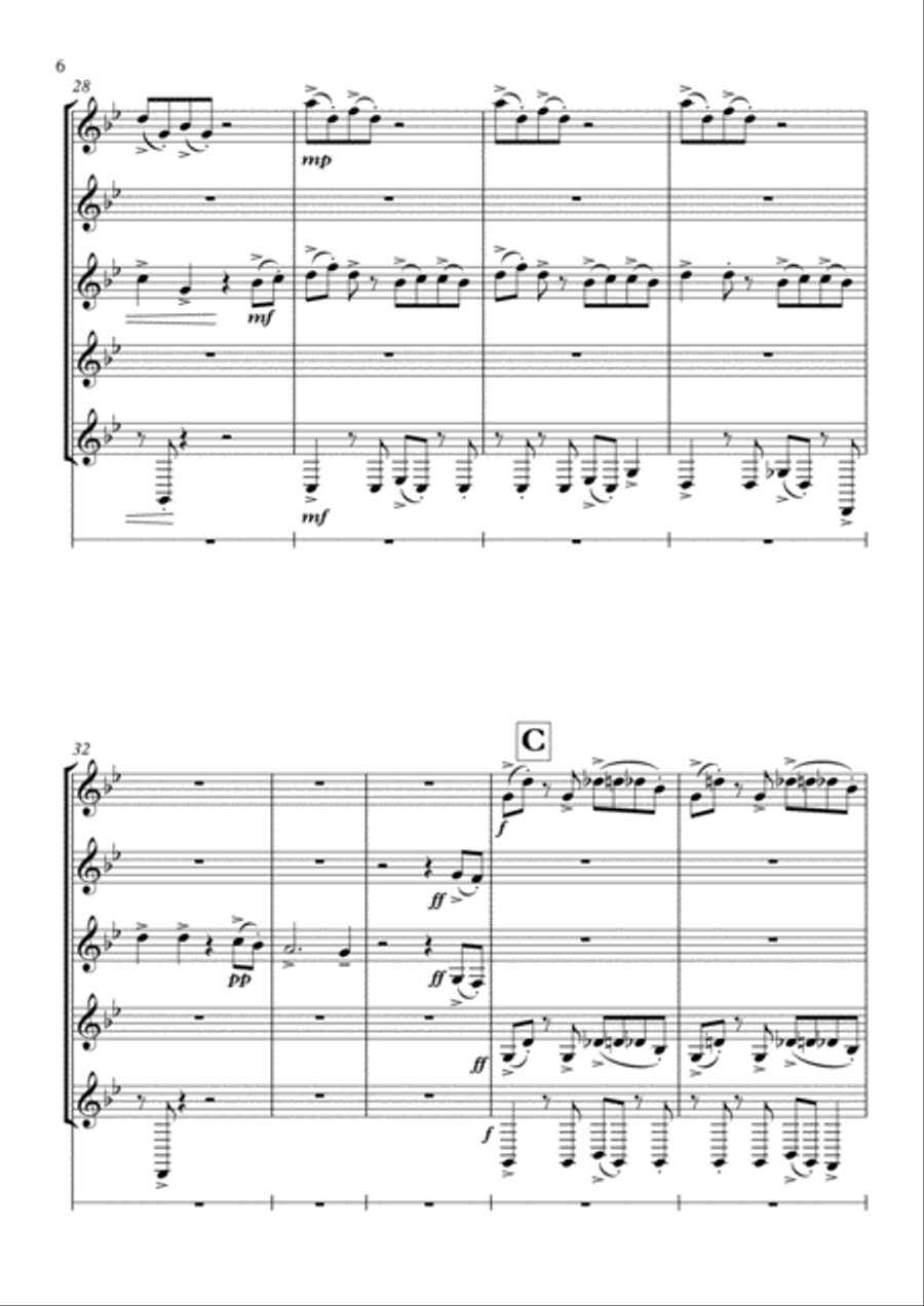 Bad Guy Small Ensemble scores gallery preview page 6