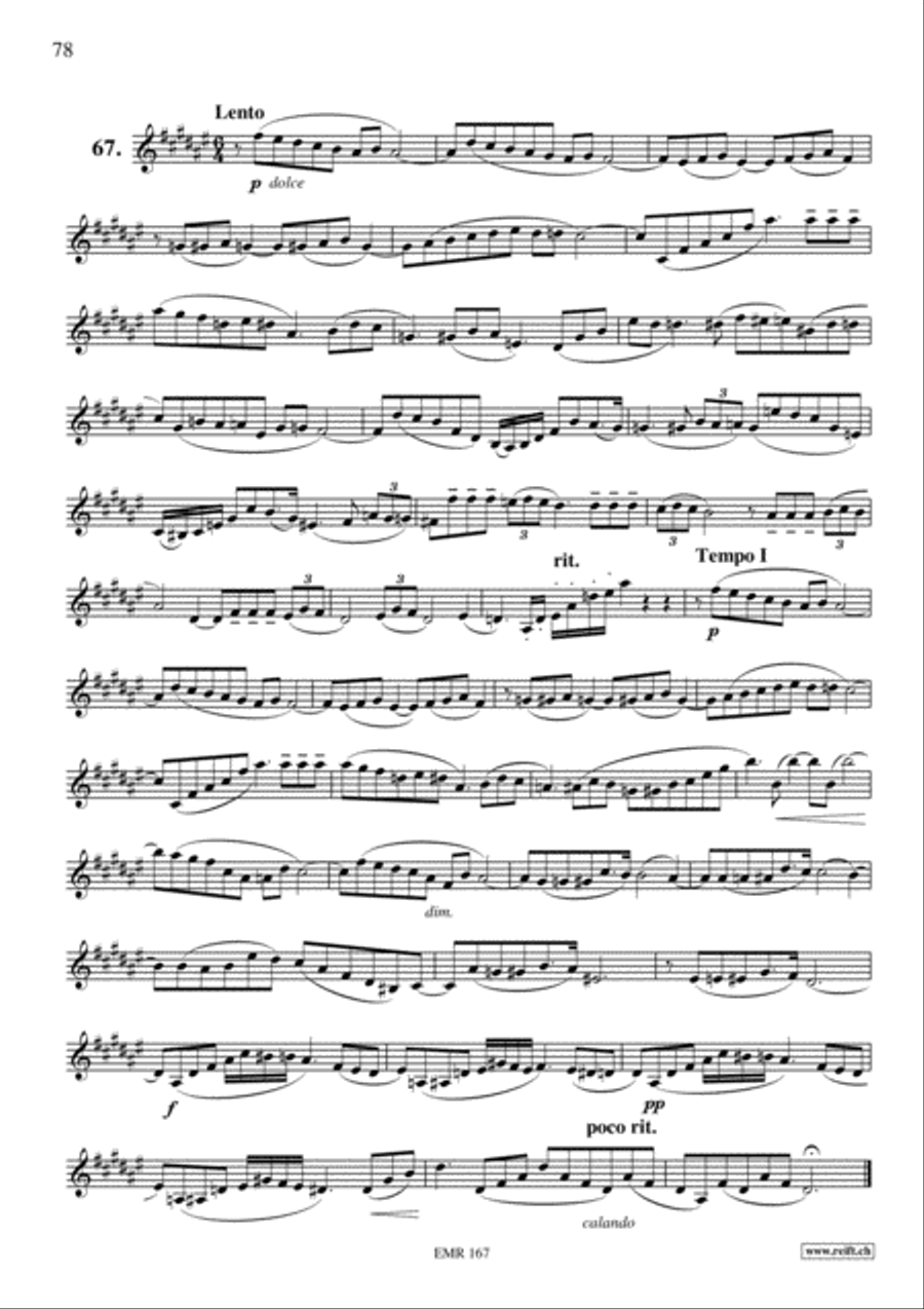 70 Studies by Vladislav Blazhevich Cornet Sheet Music Sheet