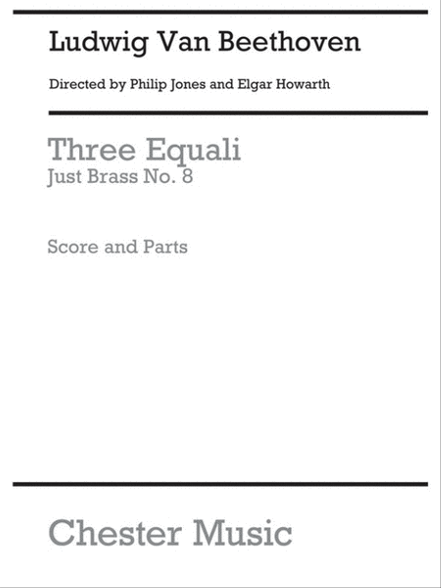 Just Brass 08 Three Equali For Trombone Qt Sc/Pt Brass Ensemble scores gallery preview page 1