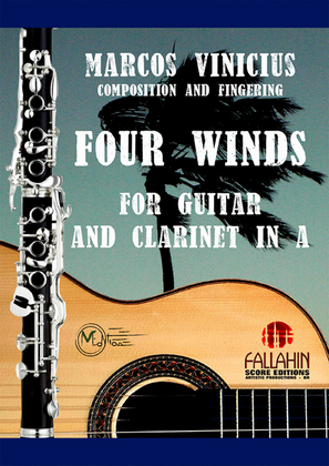 Book cover for FOUR WINDS - MARCOS VINICIUS - FOR CLARINET IN A AND GUITAR