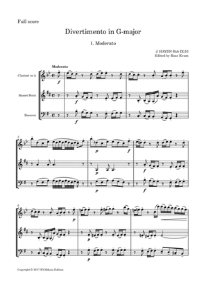 J. Haydn: Divertimento in G major Hob IX:53