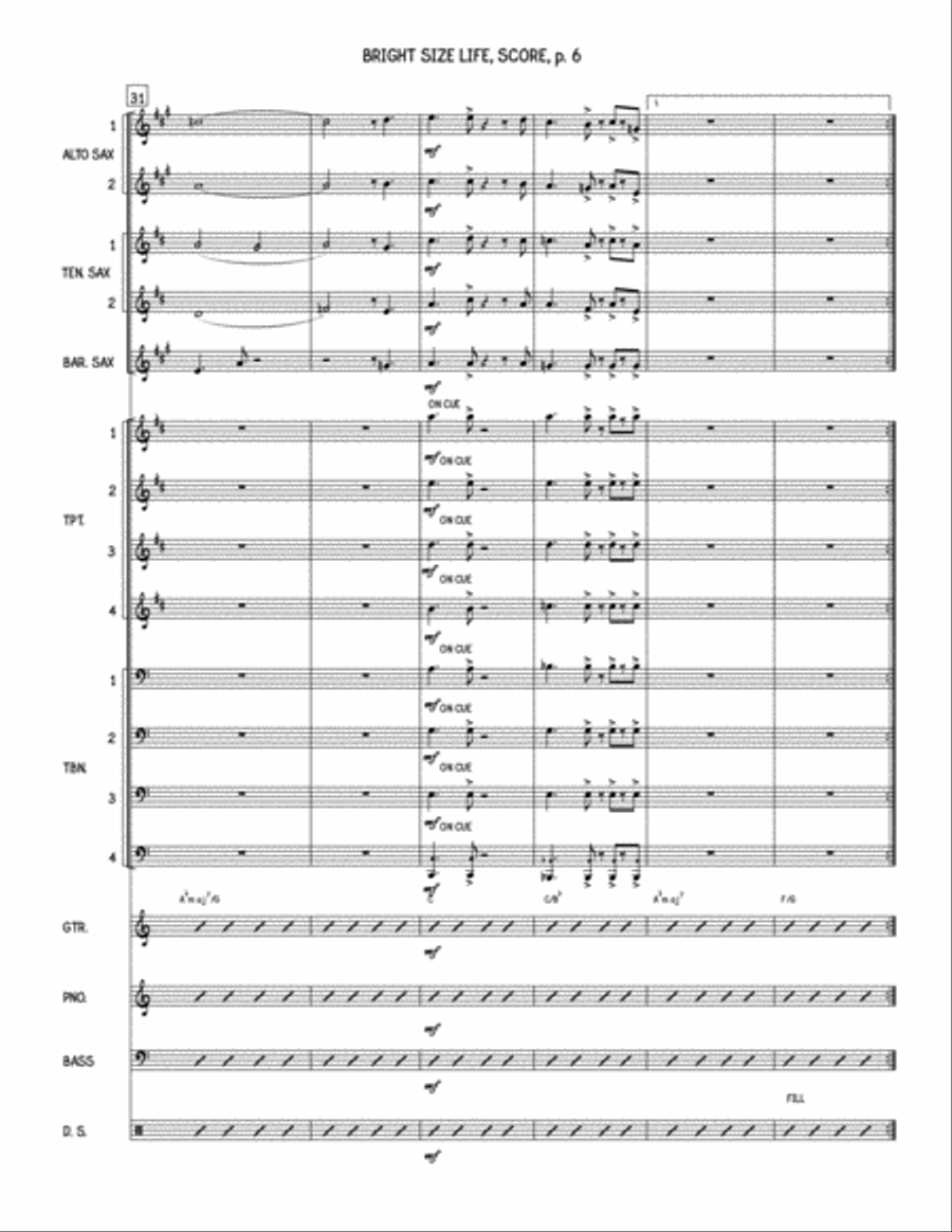 Bright Size Life Jazz Ensemble scores gallery preview page 6