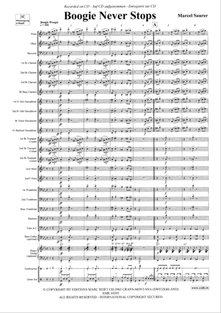 Boogie Never Stops Boogie Never Stops Concert Band scores gallery preview page 4