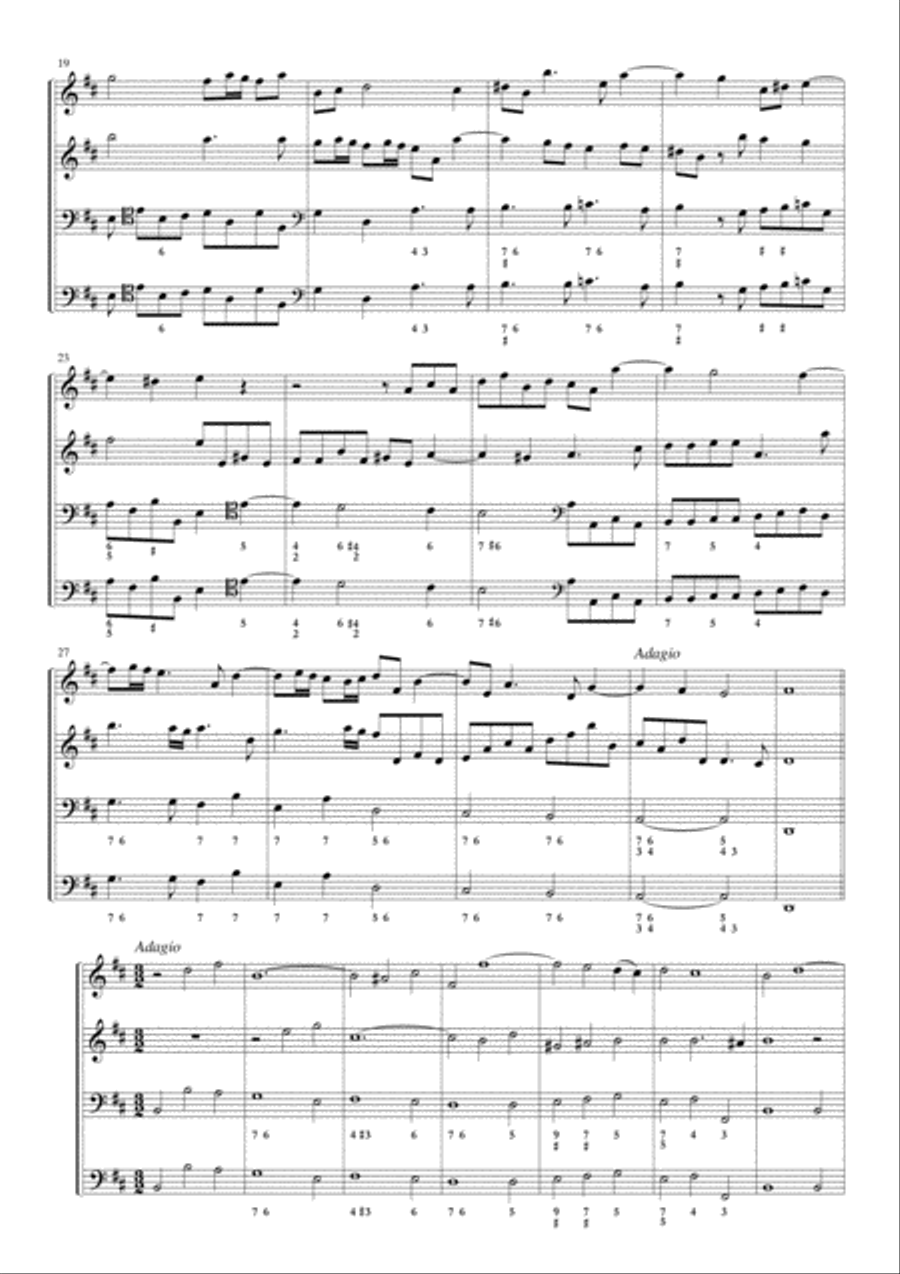 Corelli, Sonata op.3 n.2 in D major Small Ensemble scores gallery preview page 4