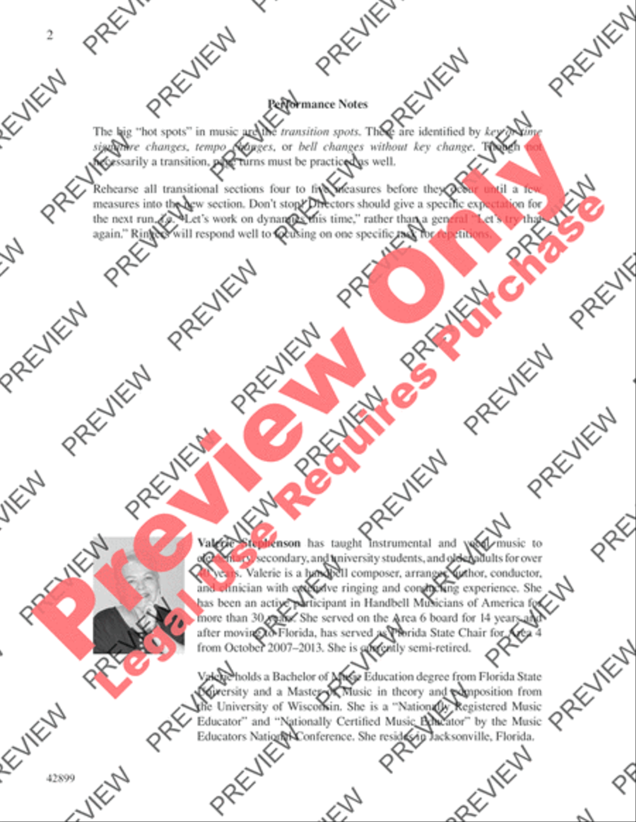 Homage to Pachelbel Handbell Choir scores gallery preview page 2