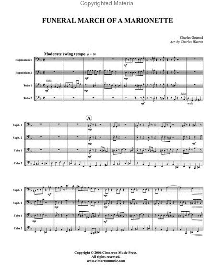 Funeral March of a Marionette EETT scores gallery preview page 2