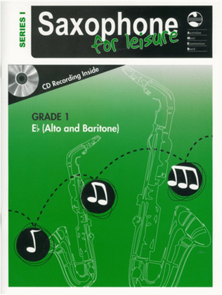 AMEB Saxophone For Leisure Grade 1 E Flat Book/CD Ser 1