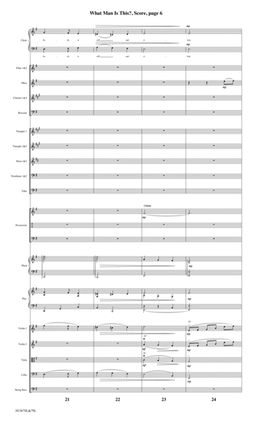 What Man Is This? - Orchestral Score and CD with Printable Parts