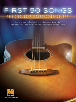 Book cover for First 50 Songs You Should Fingerpick on Guitar