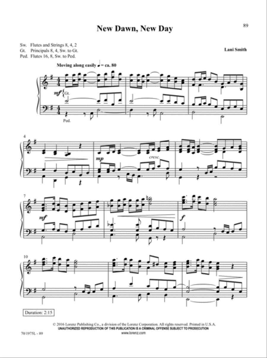 Easy Organ Library, Vol. 60 Organ Solo scores gallery preview page 34