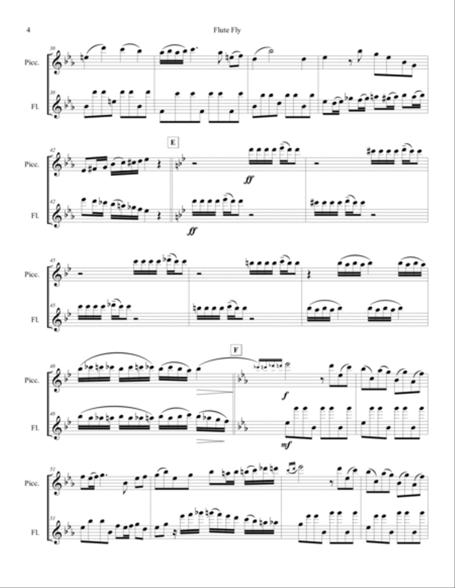 Flute Fly Woodwind Ensemble scores gallery preview page 5