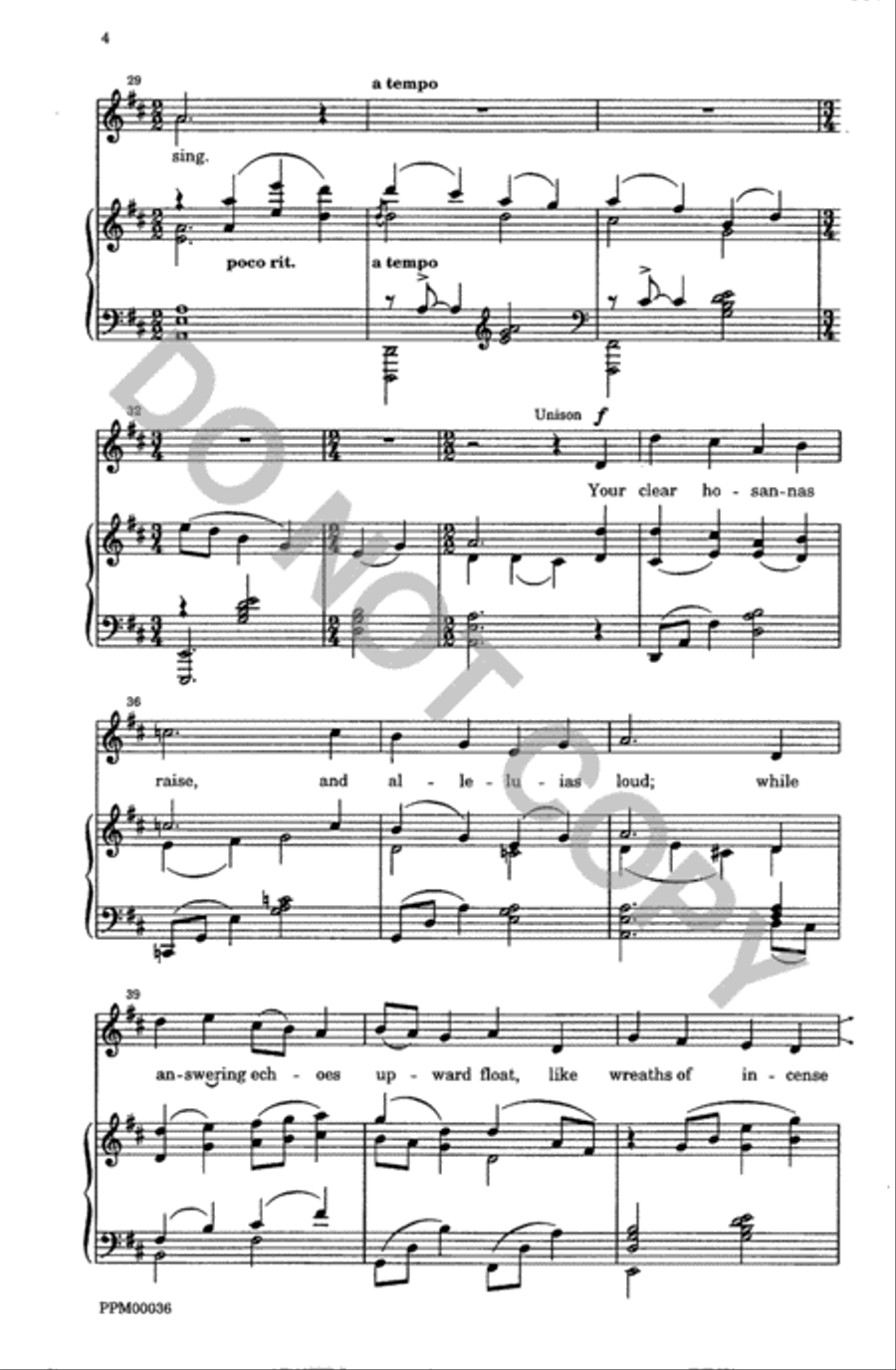 Rejoice Ye Pure in Heart Rejoice Ye Pure in Heart Unison Choir scores gallery preview page 5