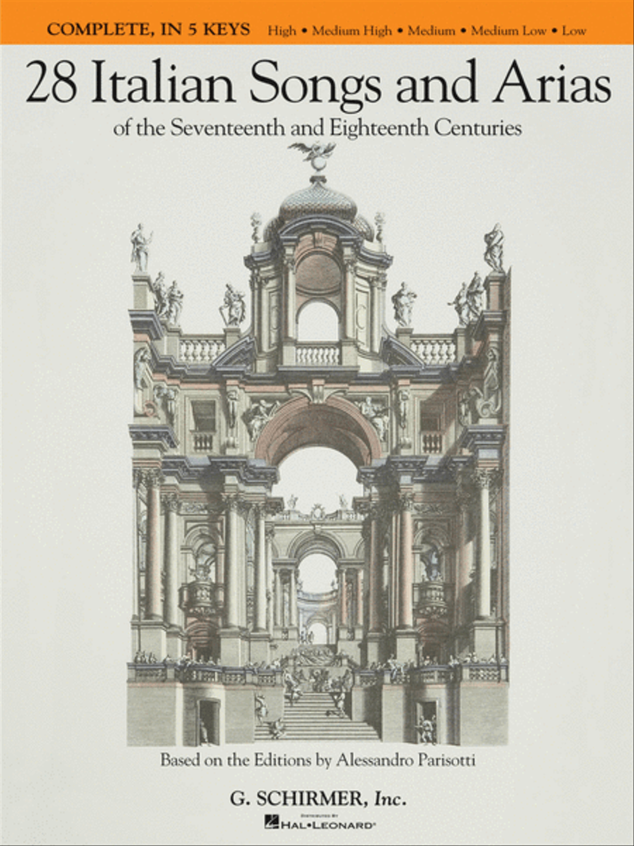 28 Italian Songs and Arias of the 17th and 18th Centuries – Complete Voice Solo scores gallery preview page 1