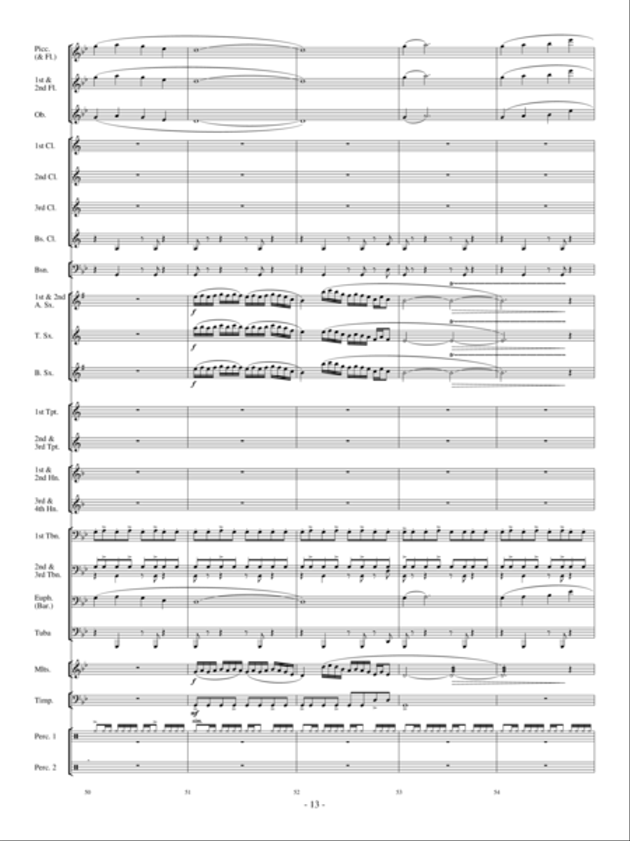 Sensei's Ride On The Cherry Blossom Express Concert Band scores gallery preview page 12
