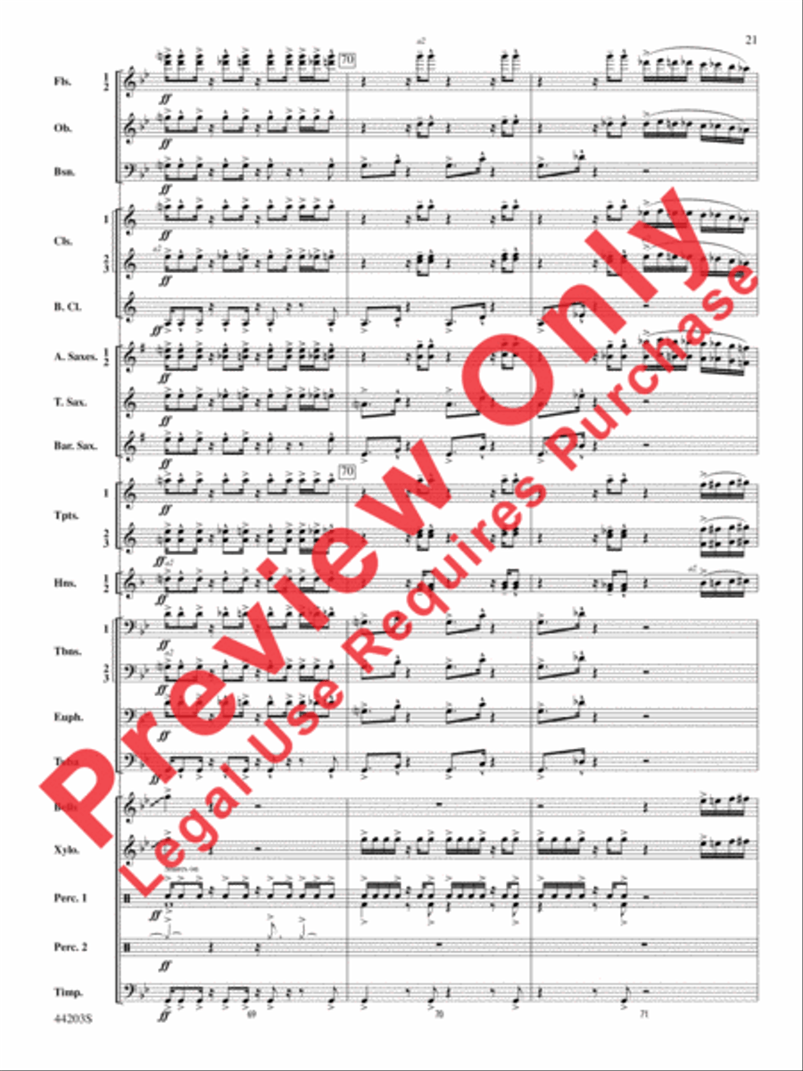 Loco Motion Concert Band scores gallery preview page 21
