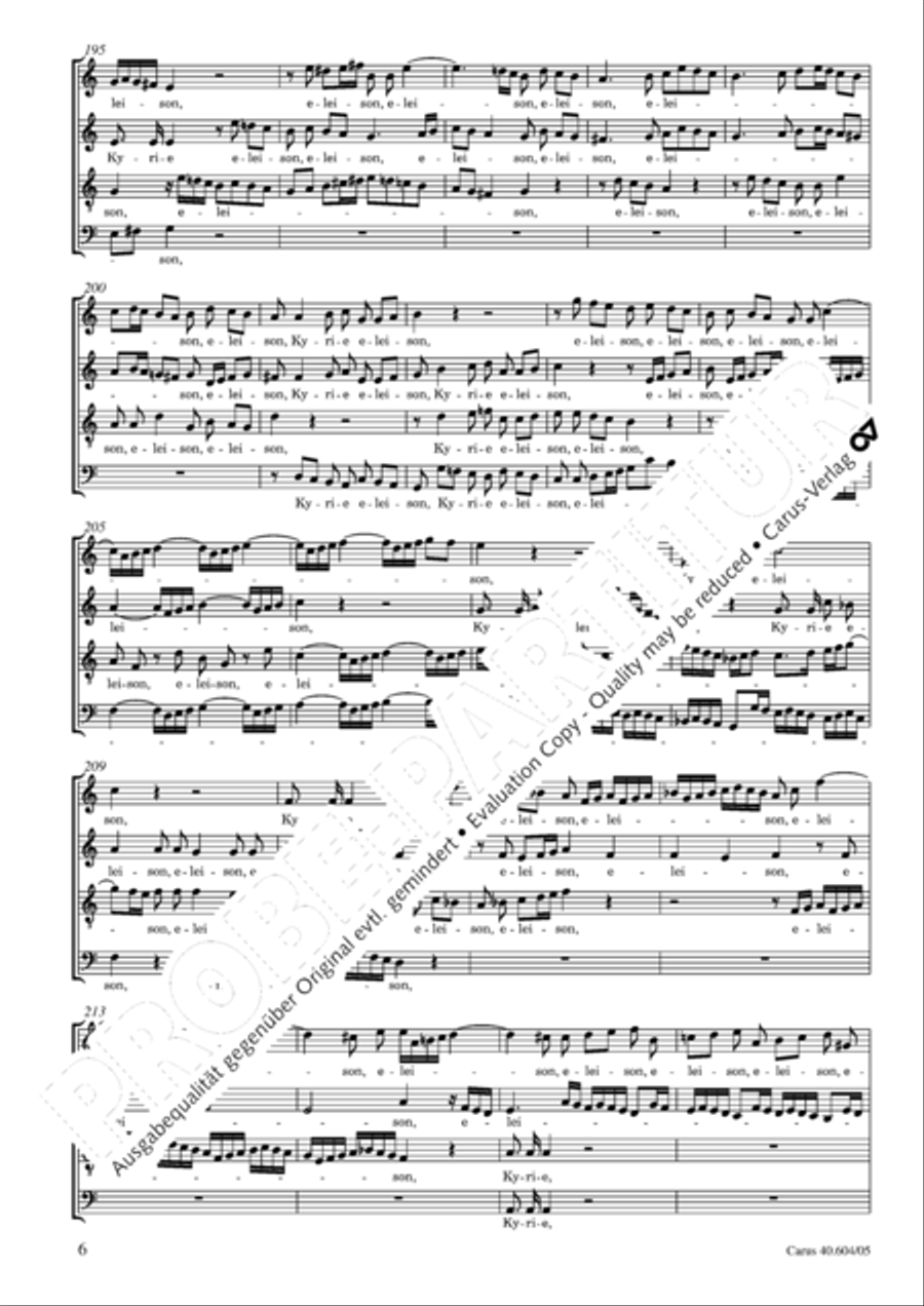 Grosse Mariazeller Messe in C 4-Part scores gallery preview page 7