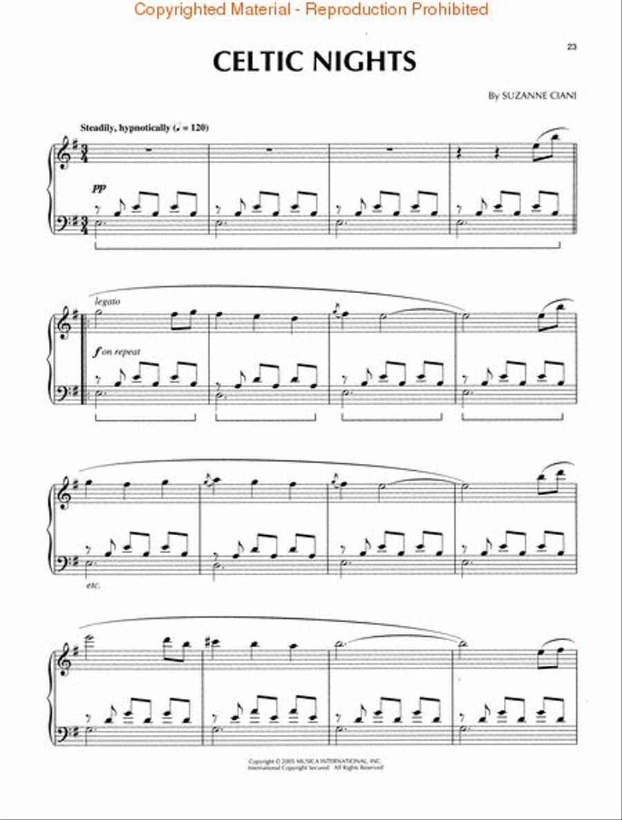 Best of Suzanne Ciani Piano Solo scores gallery preview page 4