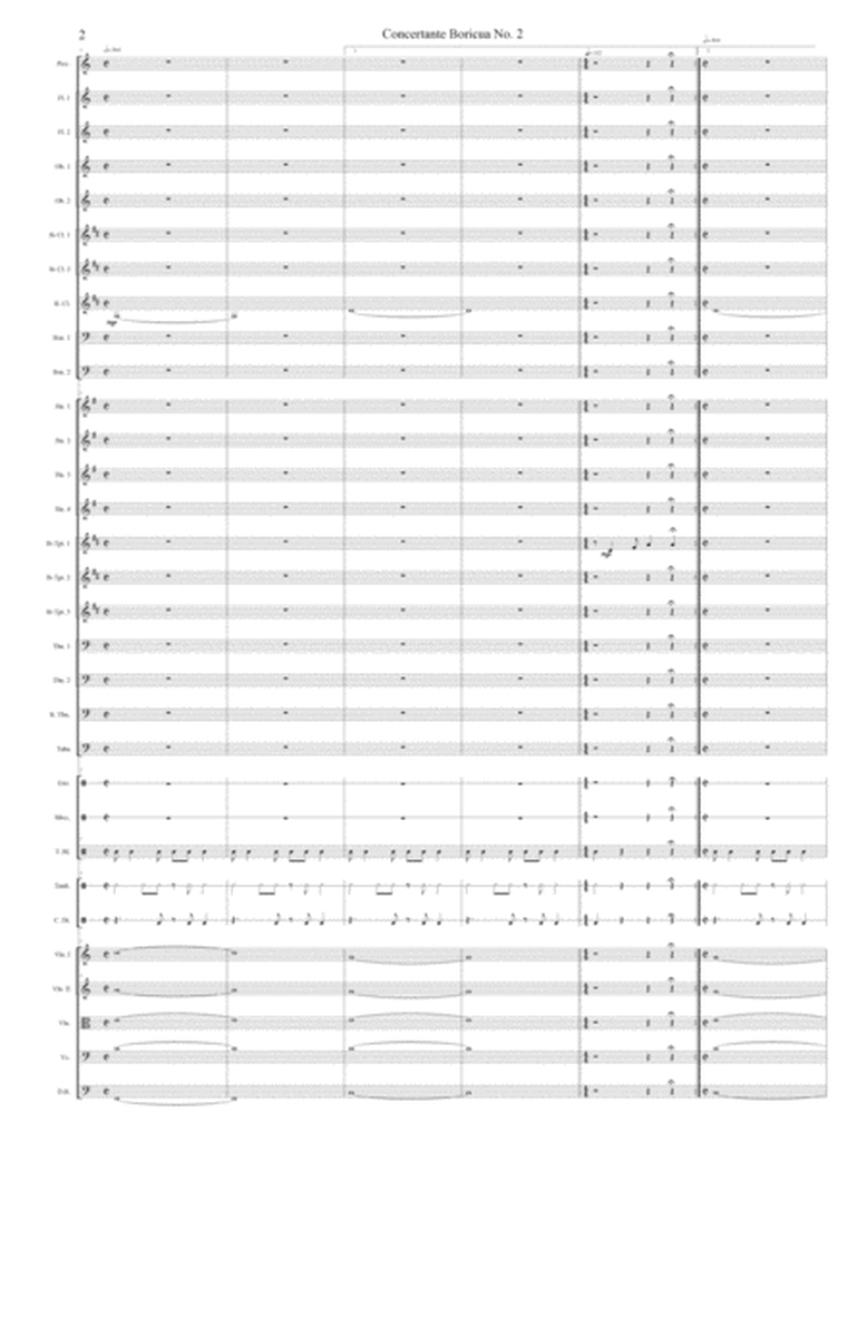 Concertante Boricua No. 2 For Symphony Orchestra