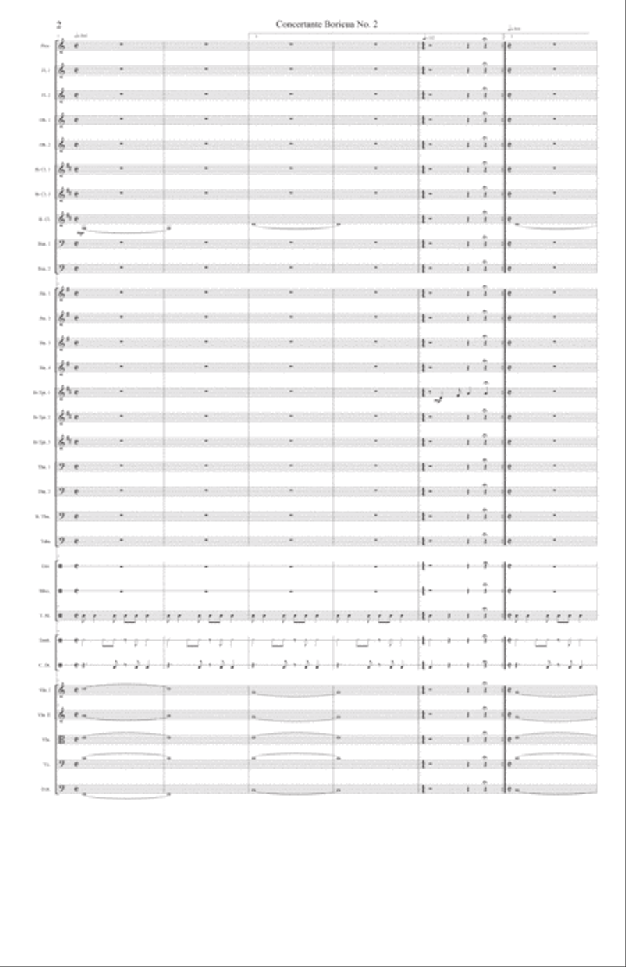 Concertante Boricua No. 2 For Symphony Orchestra Full Orchestra scores gallery preview page 6