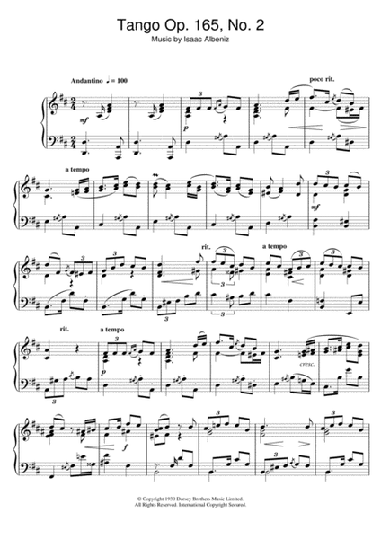 Tango Op. 165, No. 2