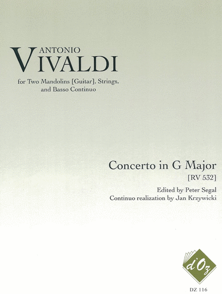 Vivaldi : Concerto in G Major RV 532, 2 cahiers