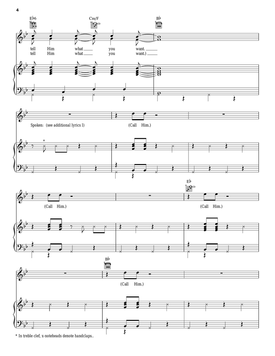 Jesus Is On The Mainline (from Black Nativity) Guitar scores gallery preview page 4