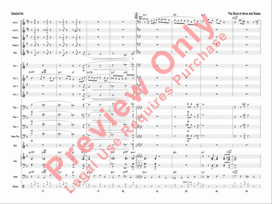 The Days of Wine and Roses Jazz Ensemble scores gallery preview page 11