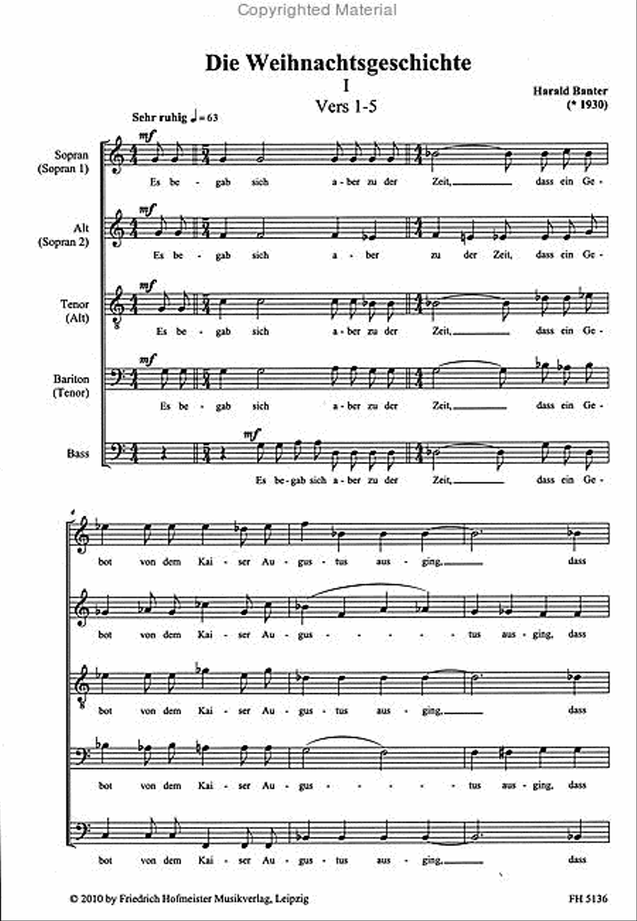 Die Weihnachtsgeschichte Die Weihnachtsgeschichte Mixed Choir scores gallery preview page 2