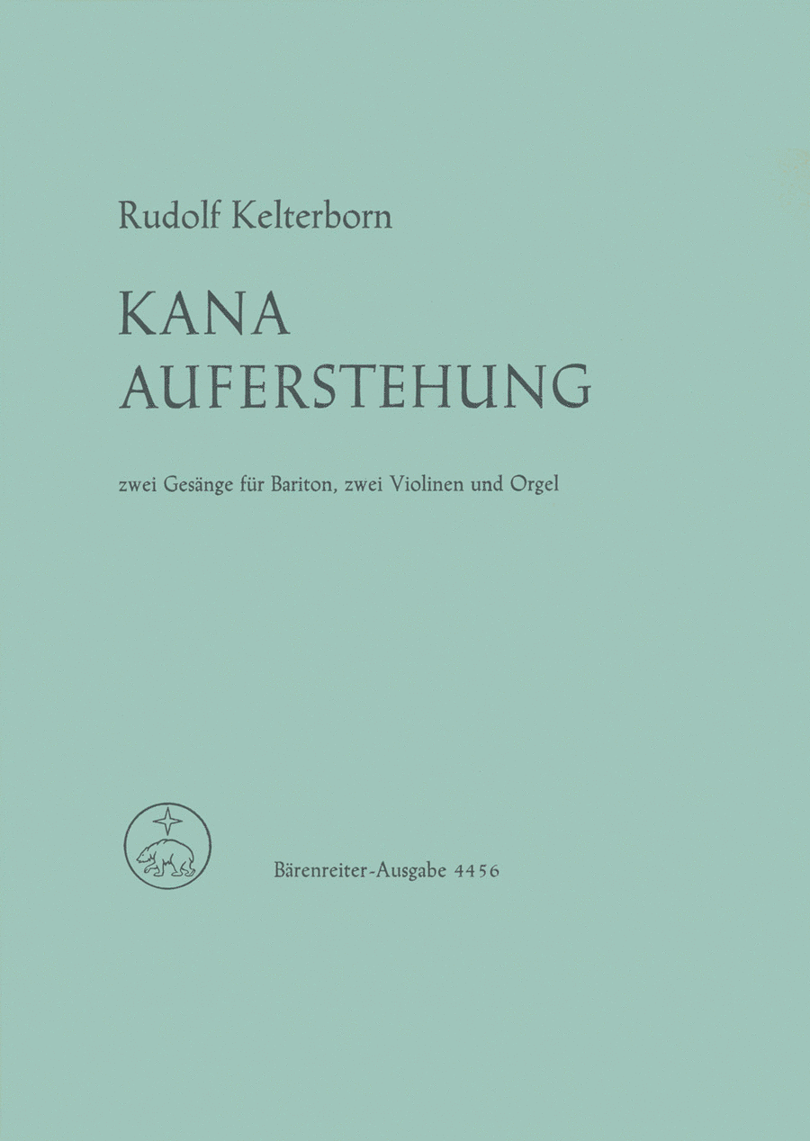 Kana - Auferstehung (1964) Baritone Voice scores gallery preview page 1