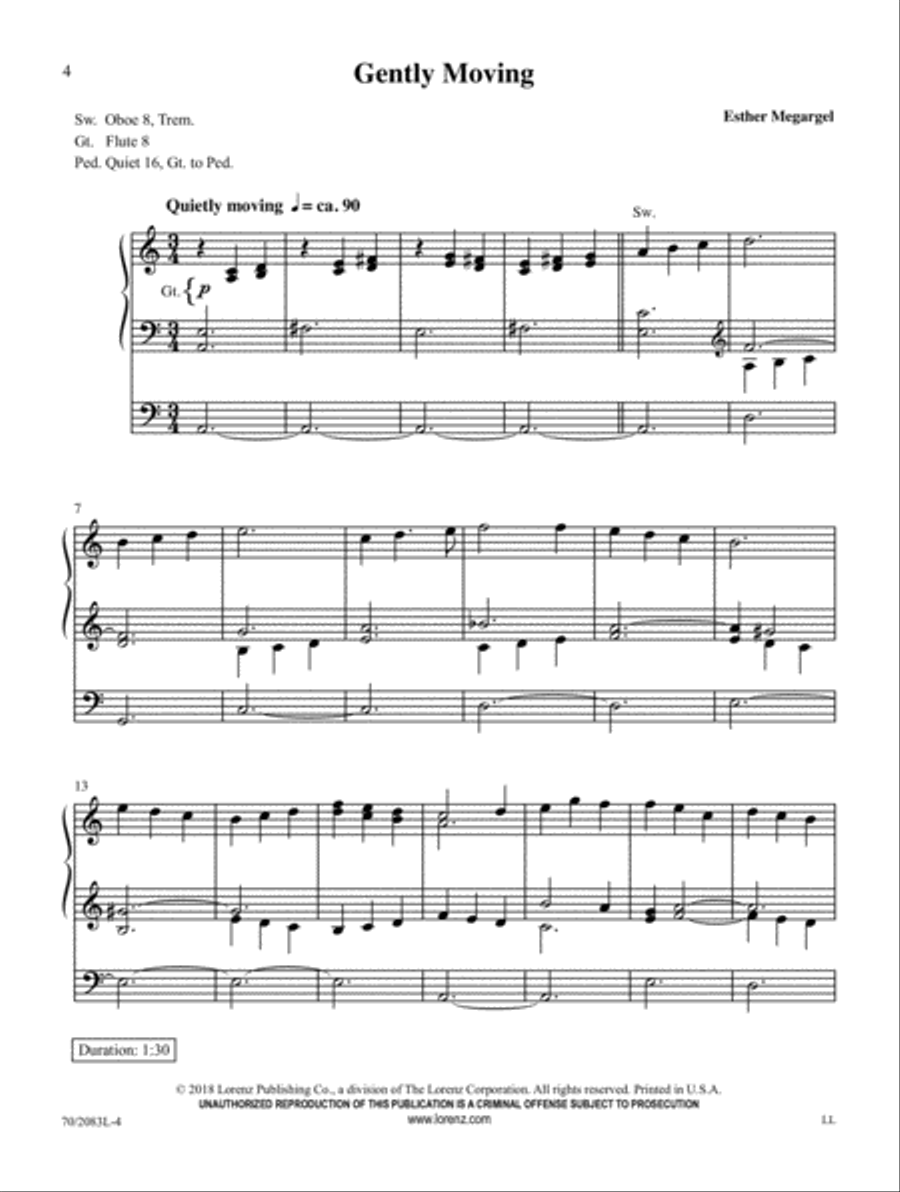Preludes and Postludes Organ Solo scores gallery preview page 3