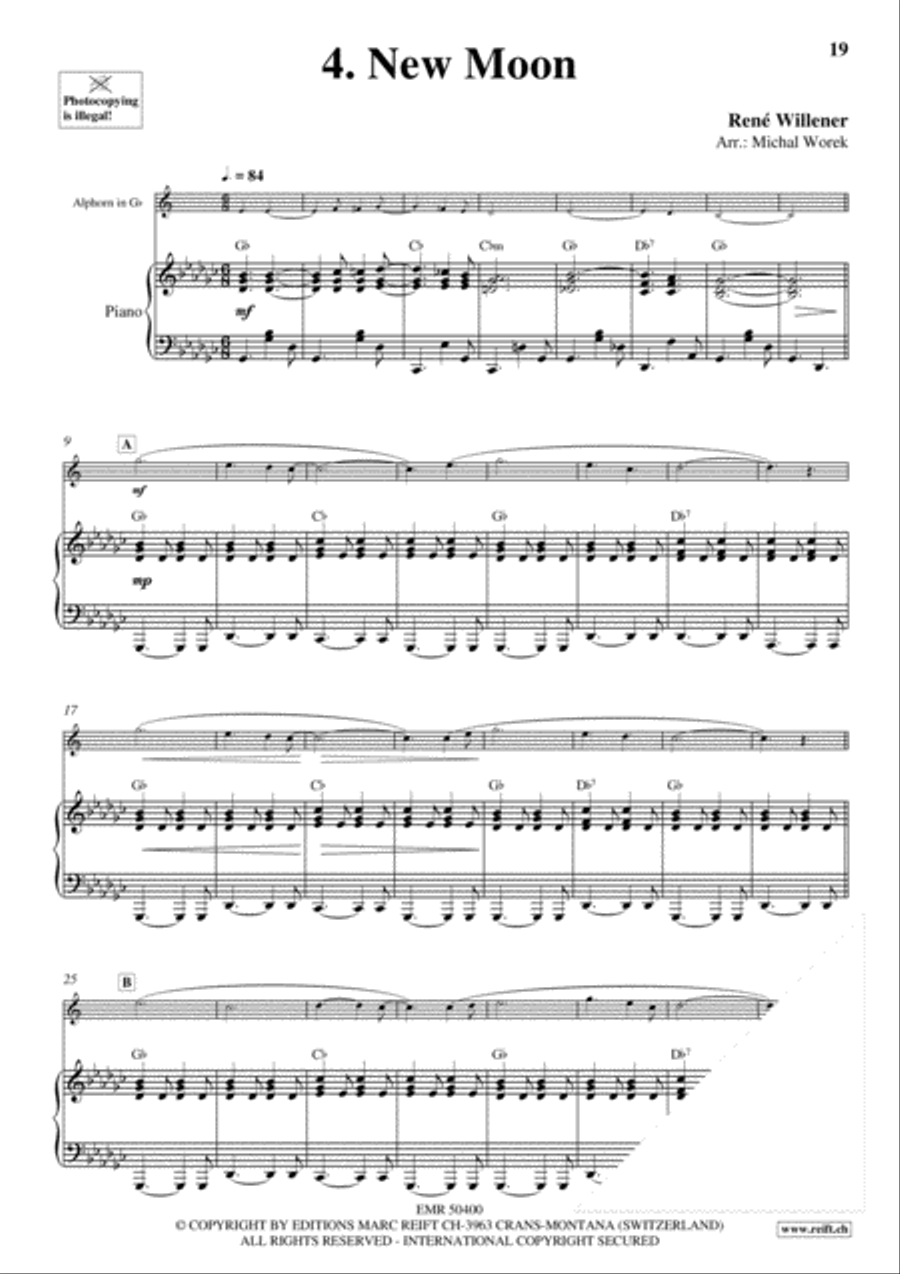 20 Alphorn Solos Volume 2 Piano Accompaniment scores gallery preview page 6