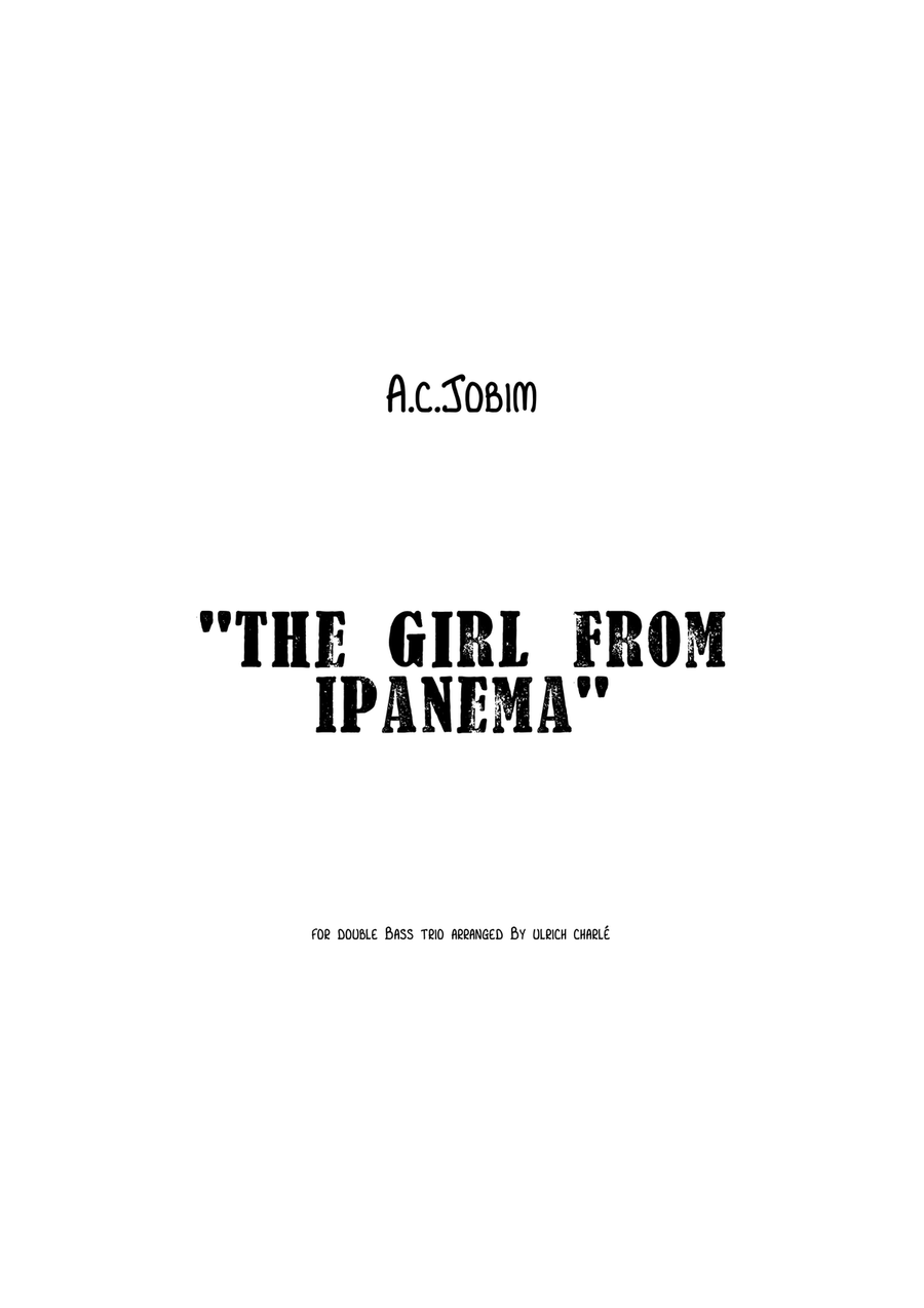 The Girl From Ipanema (garôta De Ipanema) Double Bass scores gallery preview page 1