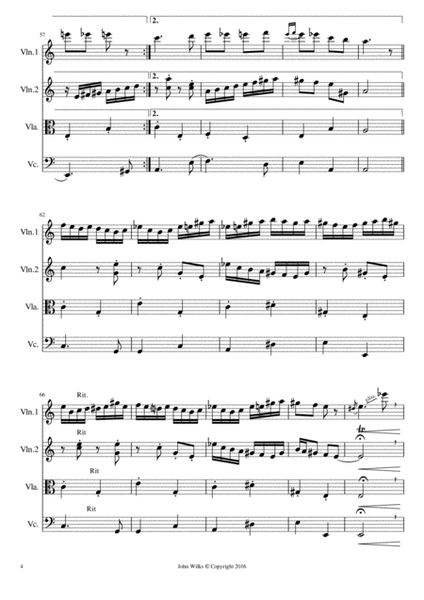 Jewish Dance - String Quartet (Mov #5 of String Suite) image number null