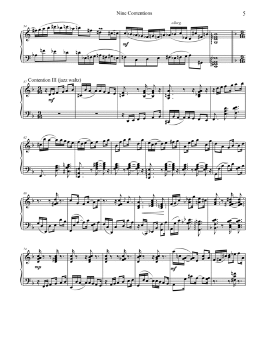 Nine Contentions, Op. 178 Piano Method scores gallery preview page 5