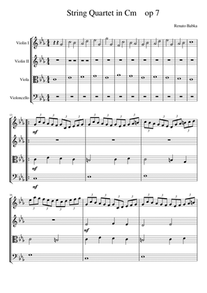 Babka String Quartet in Cm, op7