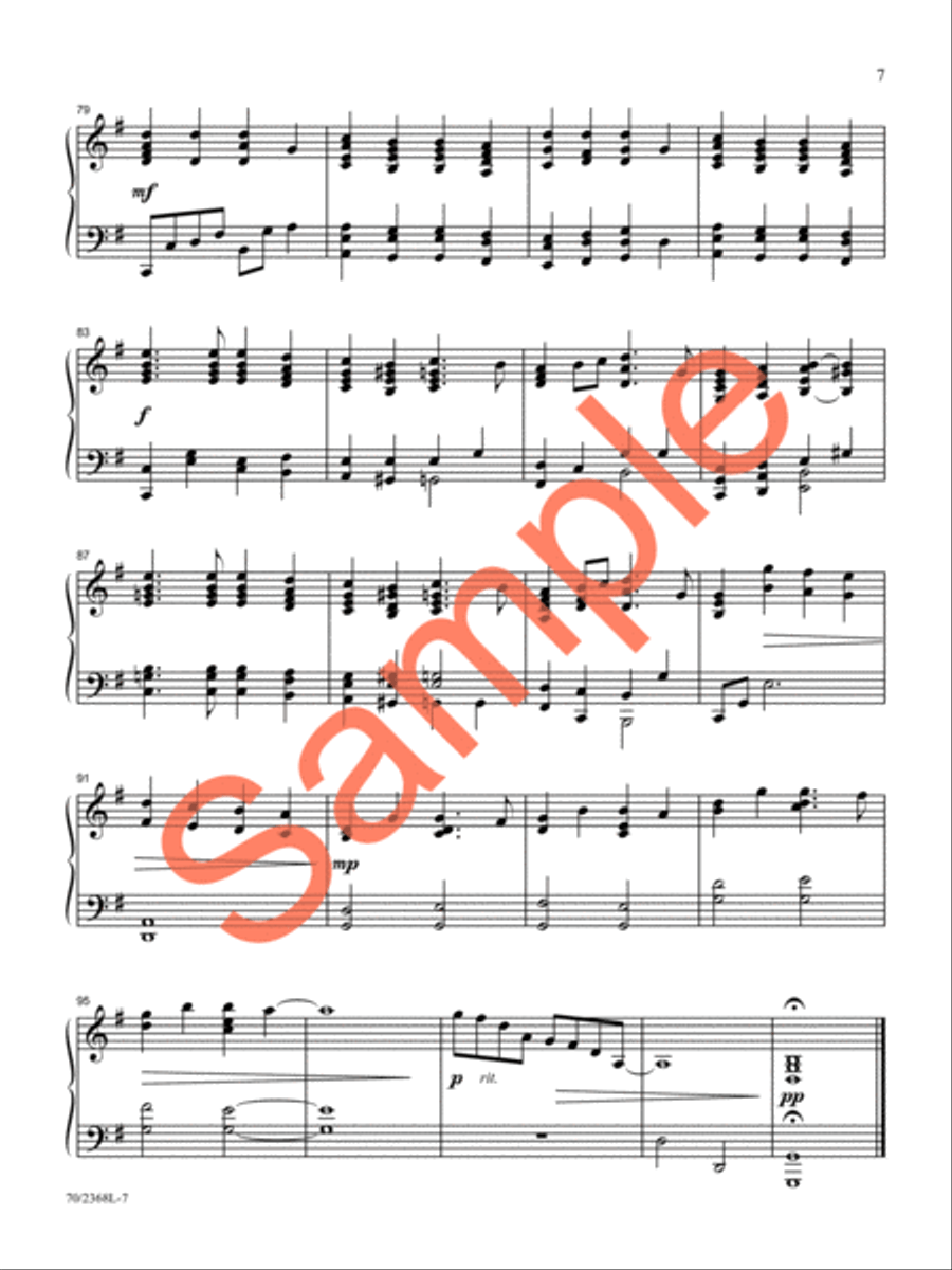Glad Tidings of Great Joy Piano Solo scores gallery preview page 7