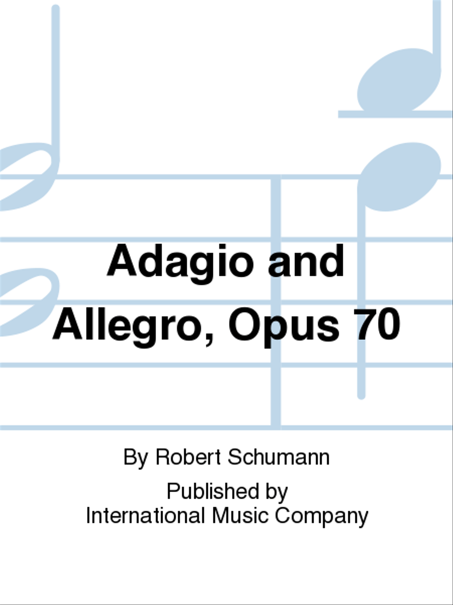 Adagio And Allegro, Opus 70 Piano Accompaniment scores gallery preview page 1
